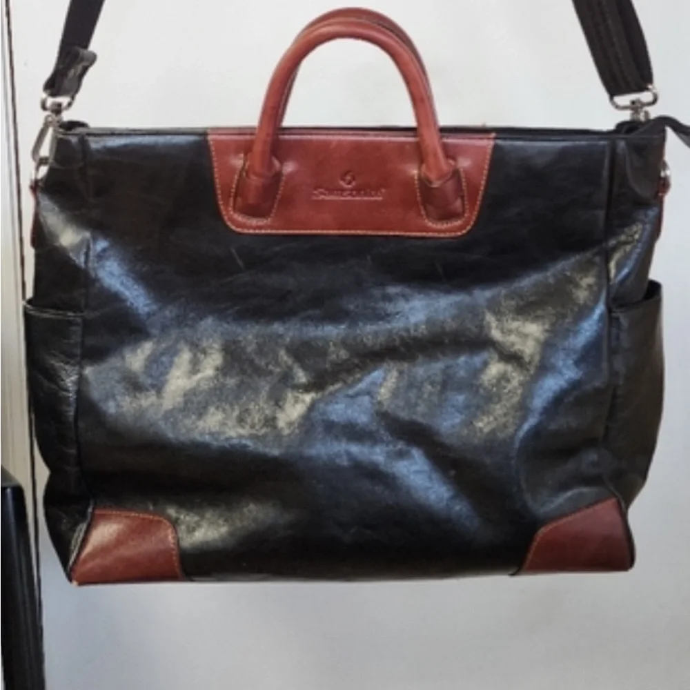 Samsonite Two-Tone Leather Briefcase